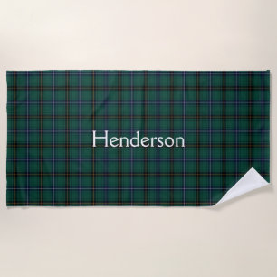 De Plage Serviette Plaid Plaid Henderson Clan Tartan