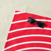 De Plage Serviette Red Beach avec coeur (En situation)