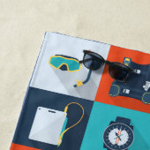 De Plage Serviette Scuba Diving (En situation)