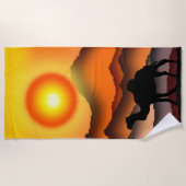 De Plage Serviette Sunset Camel Beach (Devant)