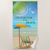 De Plage Serviette Tropical Beach Paradise (Devant)