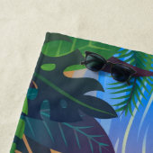 De Plage Serviette Tropical Sunset Beach (En situation)