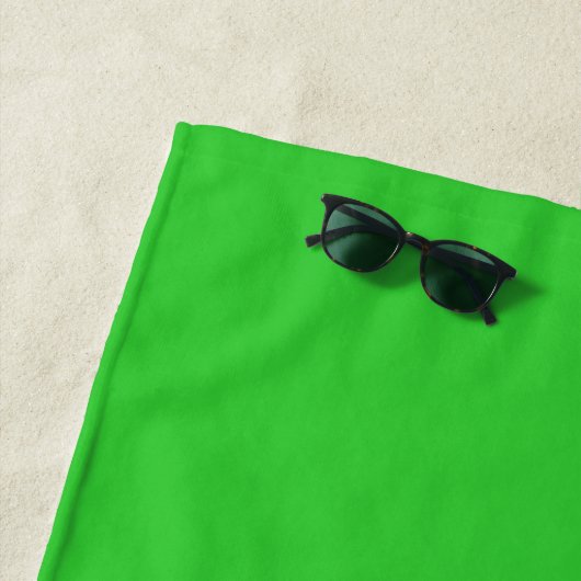 De Plage Serviette Vert Citron Doux Parfaite pour les Journ (En situation)