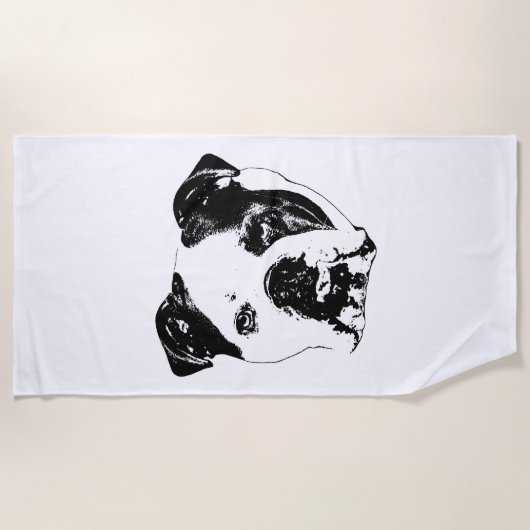 De Plage Snowbird Bulldog Line Serviette (Devant)