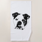 De Plage Snowbird Bulldog Line Serviette (Devant)