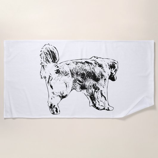 De Plage Snowbird Retriever Line Serviette (Devant)