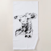 De Plage Snowbird Retriever Line Serviette (Devant)