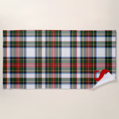 De Plage Stewart Robe Tartan Plaid Beach Serviette (Devant)