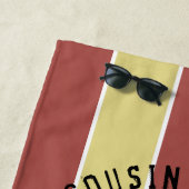 De Plage Summer Camp Beach Serviette Ours Personnaliser (En situation)