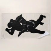 De Plage Tango Dancer Couple Beach Serviette Couleur person (Devant)