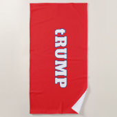 De Plage tRUMP Serviette assise Édition électorale (Devant)