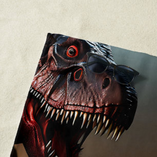 De Plage Tyrannosaurus Rex Visage effrayant, Serviette à ma