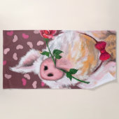 De Plage Valentine's Day Beach serviette cadeau Gentleman P (Devant)