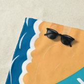 De Plage Vibes d'été positives Evil Eye moderne serviette d (En situation)