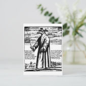 De Plague Doctor. Briefkaart (Staand voorkant)