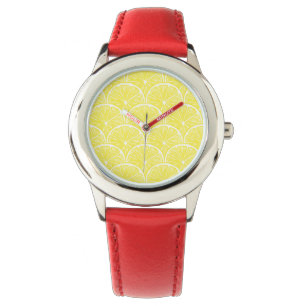 De plakken van de citroen horloge