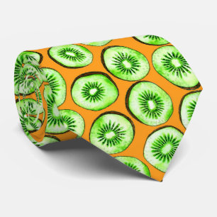 De plakken van de kiwi stropdas