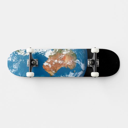 De planeet Aarde toont wolken boven Australië. Skateboard (Horizontaal)