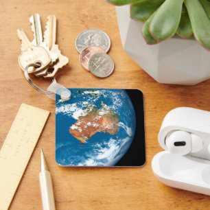 De planeet Aarde toont wolken boven Australië. Sleutelhanger