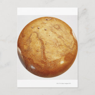 De planeet brengt, illustratie in de war briefkaart