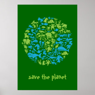 De planeet opslaan poster