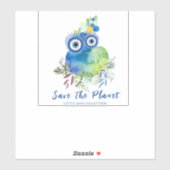 De planeet opslaan sticker (Vel)