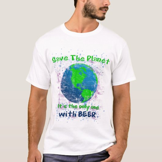 De planeet opslaan t-shirt (Voorkant)