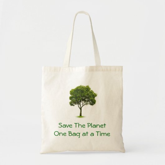 De planeet opslaan tote bag (Voorkant)