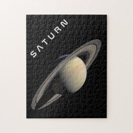 De planeet Saturn Legpuzzel (Verticaal)