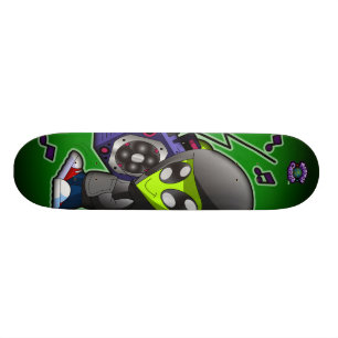 De Planet Cazmo Alien! Skateboard