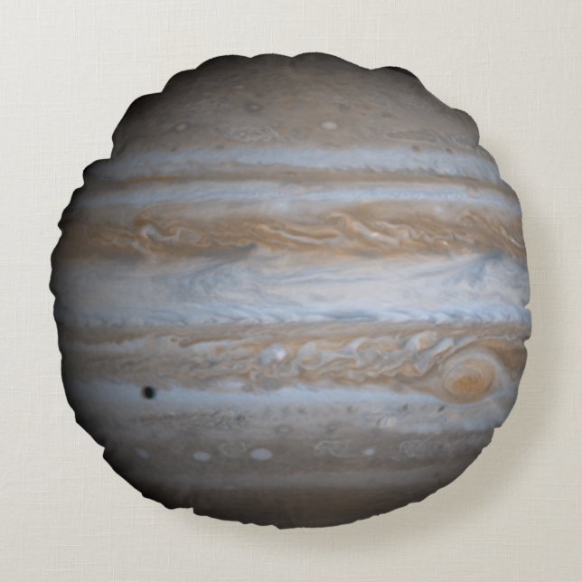 De Planet Jupiter Rond Kussen (Voorkant)