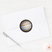 De Planet Jupiter Ronde Sticker (Envelop)