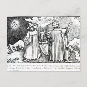 De planetaire systemen briefkaart