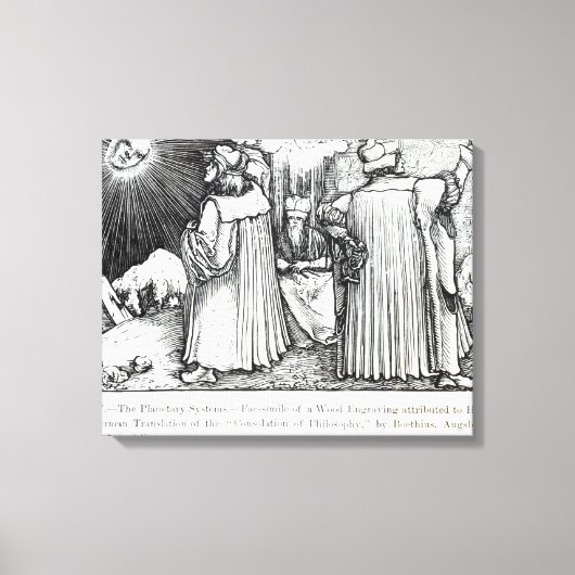 De planetaire systemen canvas afdruk (Voorkant)