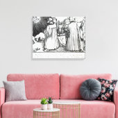 De planetaire systemen canvas afdruk (Insitu (Woonkamer))