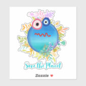 De planetsticker opslaan sticker (Vel)