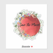 De planetsticker opslaan sticker (Vel)