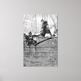 De plank uitlaten canvas afdruk