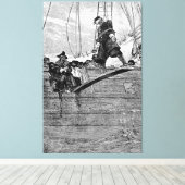 De plank uitlaten canvas afdruk (Insitu (Houten vloer))