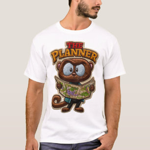De Planner Geborduurde Patch Stijl Ontdekkingsreiz T-shirt