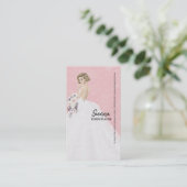 De Planner van de bruiloft kiest achtergrondkleur Visitekaartje (Staand voorkant)