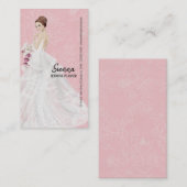 De Planner van de bruiloft kiest achtergrondkleur Visitekaartje (Voorkant / Achterkant)