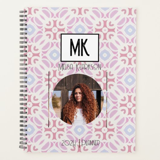 De Planner van de naam met Foto op het Patroon van (Voorkant)