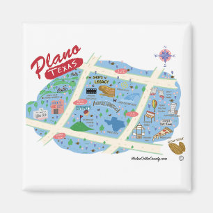 De Plano Texas Magnet Magneet