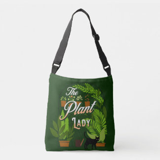 De Plant dame | Groene duim | Huisplantverslaafde Crossbody Tas