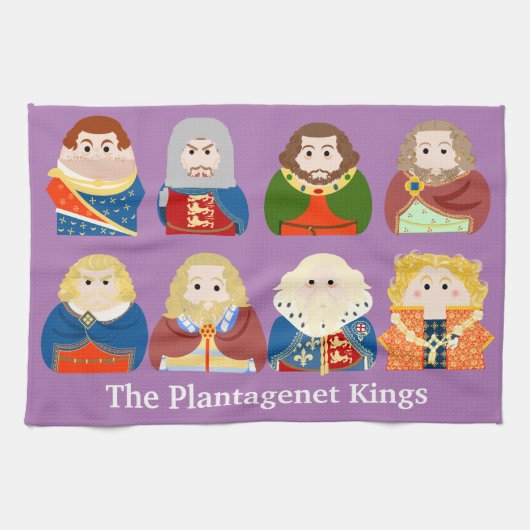 De Plantagenet Kings Theedoek (Horizontaal)