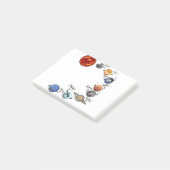 DE PLANTEN IN ONS SOLAIRE SYSTEEM POST-IT® NOTES (Schuin)