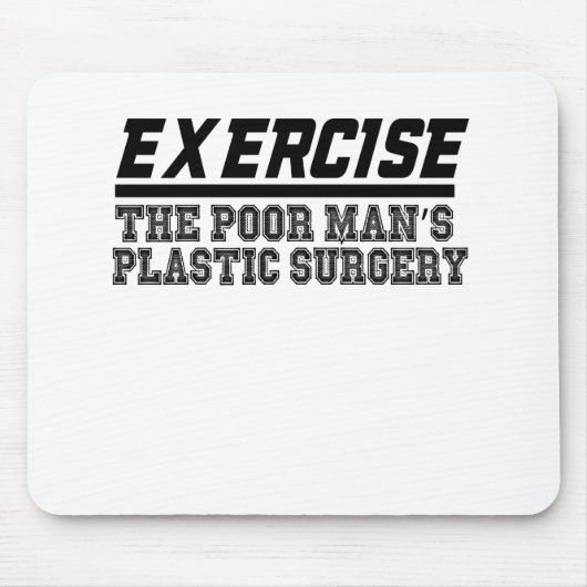 De plastische chirurgie van het arme Man is zeker Muismat (Voorkant)