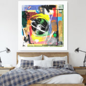 De platenspeler van de Ole Canvas Afdruk (Insitu (Slaapkamer))