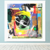 De platenspeler van de Ole Canvas Afdruk (Insitu (Houten vloer))